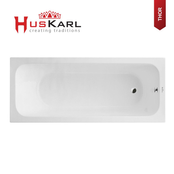 Ванна акриловая 170х70 HusKarl THOR с каркасом, комплект 4в1 ...