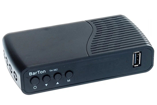 ТВ-ресивер BarTon TH-562, черный купить по выгодной цене в интернет ...
