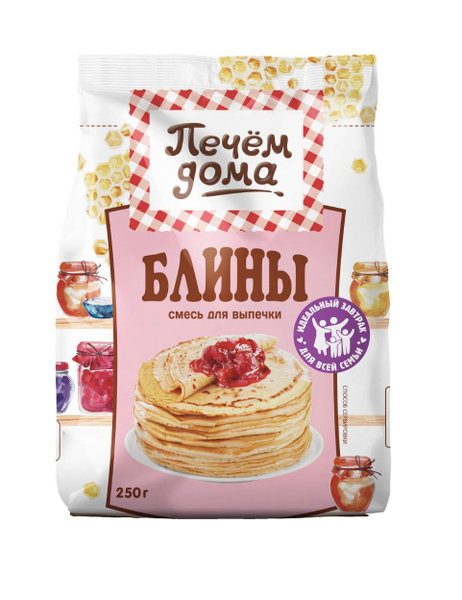 Смесь для выпечки блинов Печем дома 250 г - купить с доставкой по ...