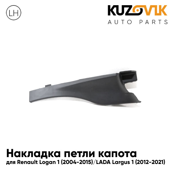 Накладка петли капота левая Рено Логан Renault Logan 1 (2004-2015 ...