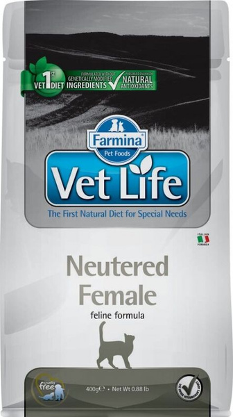 Farmina 400гр Vet Life Cat Neutered Female сухой корм для взрослых ...
