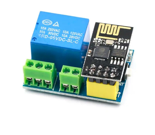 Релейный модуль ESP8266 ESP-01/01S 5В с Wi-Fi - купить с доставкой по ...