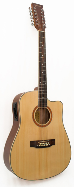 MARTINEZ Электроакустическая гитара W-1212 CEQ/N 12-струнная, корпус ...