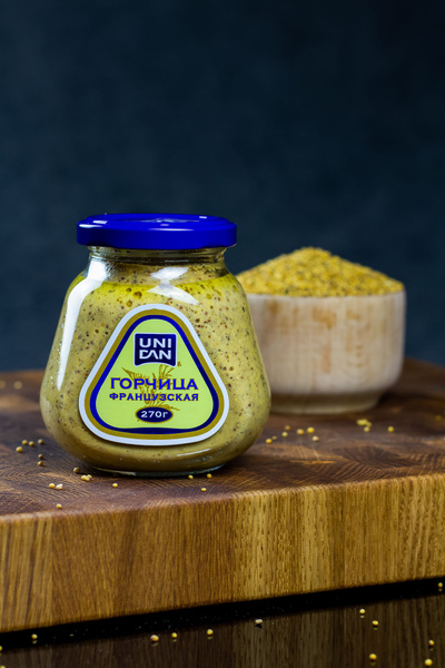 UNI DAN Горчица Французская 270г. 1шт. - купить с доставкой по выгодным ...