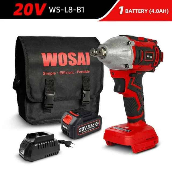 Гайковерт аккумуляторный WOSAI WS-L8 320 Н*м, 20V, 4.0AH 1 аккумулятор ...