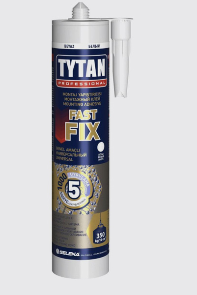 Монтажный клей Tytan Professional Tytan fast fix 290 мл0.29 кг, белый ...