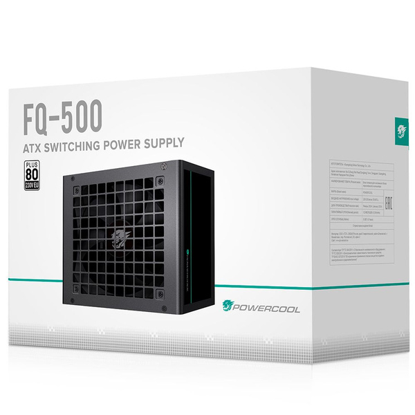 Блок питания ATX POWERCOOL FQ-500 Black ГАРАНТИЯ 3 года (Черный 500W 20 ...