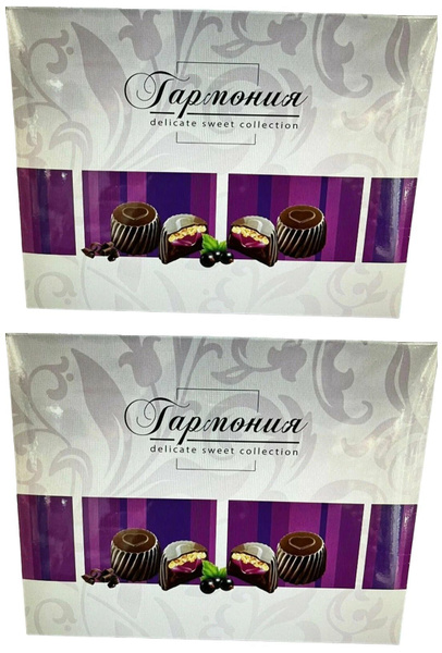 BonBons Конфеты шоколадные Гармония, с желейной начинкой, 185 г, 2 уп ...