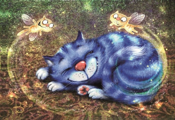 Синий котик