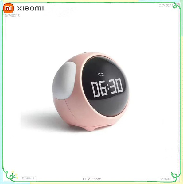 Умный будильник Xiaomi Cute Expression Alarm Clock,розовый купить по ...