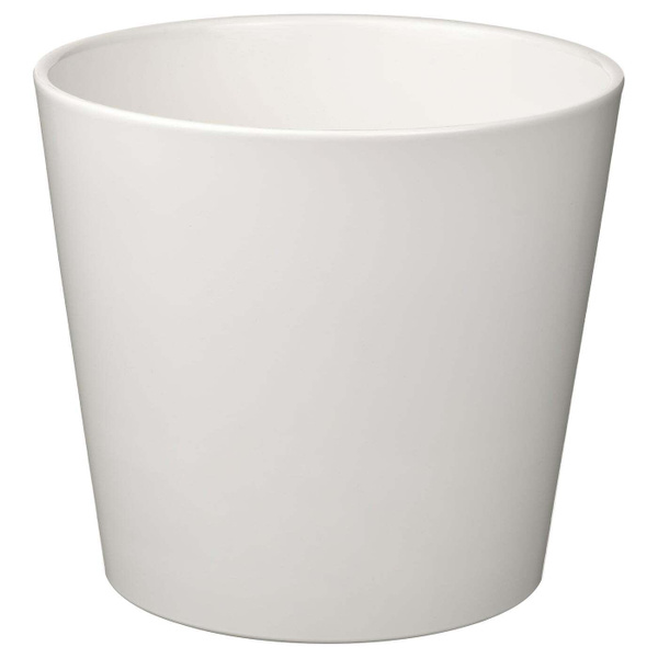 IKEA Горшок для цветов, белый, 25 см х 26 см, 1 шт - купить с доставкой ...