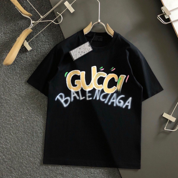 Футболка Gucci, размер 48, цвет черный, хлопок - купить по выгодной ...