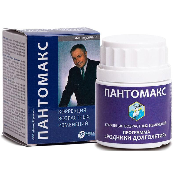 Пантомакс - коррекция возрастных изменений, 30 капс. - купить с ...