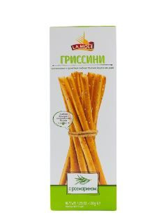Хлебные палочки La Mole Гриссини с розмарином 120 г - купить с ...
