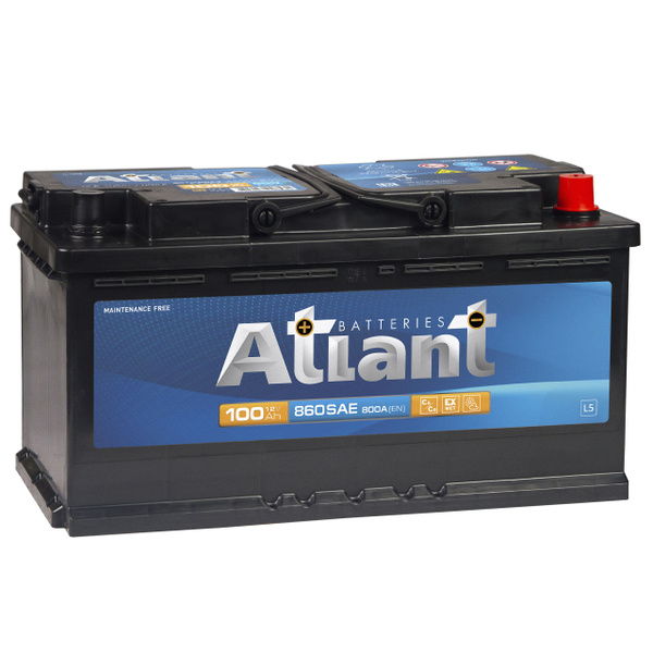 Аккумулятор автомобильный ATLANT ATA600_Обратная (-/+) купить по ...