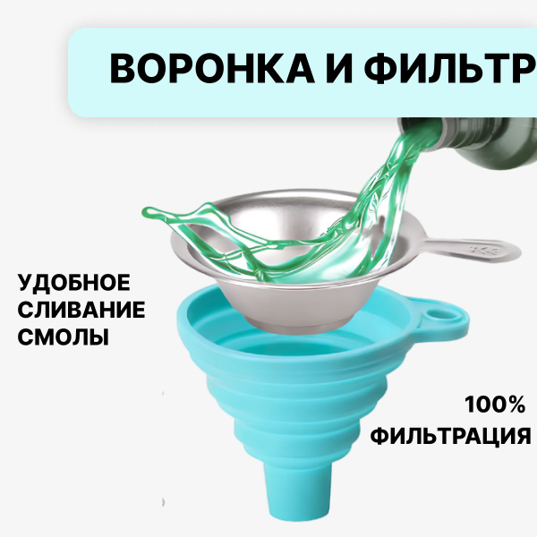 Металлический фильтр ситечко для 3д принтера и складная воронка для ...