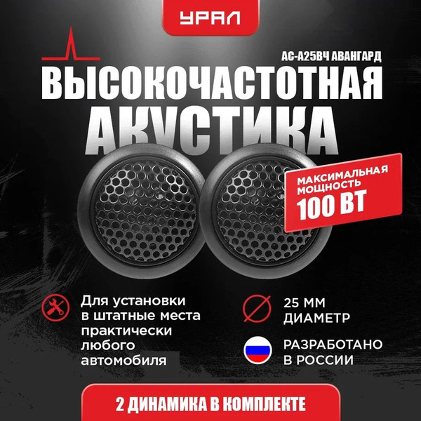 Высокочастотные динамики (Твиттер/Рупор) УРАЛ АС-А25ВЧ АВАНГАРД ...