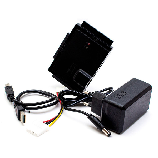 Переходник USB 2.0 - SATA и IDE для дисков HDD и SSD 2,5"/3,5", CD, DVD ...