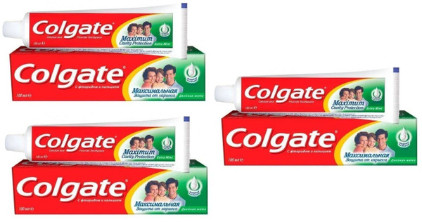 Colgate Зубная паста, Максимальная защита от кариеса, Двойная мята, 100 ...
