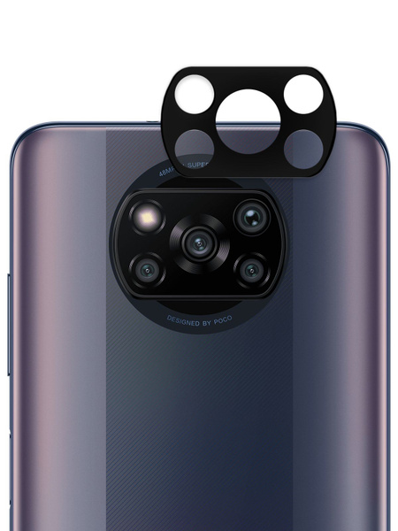 Стекло на камеру на Xiaomi Poco X3 NFC и Poco X3 Pro (Сяоми Поко Х3 НФС ...