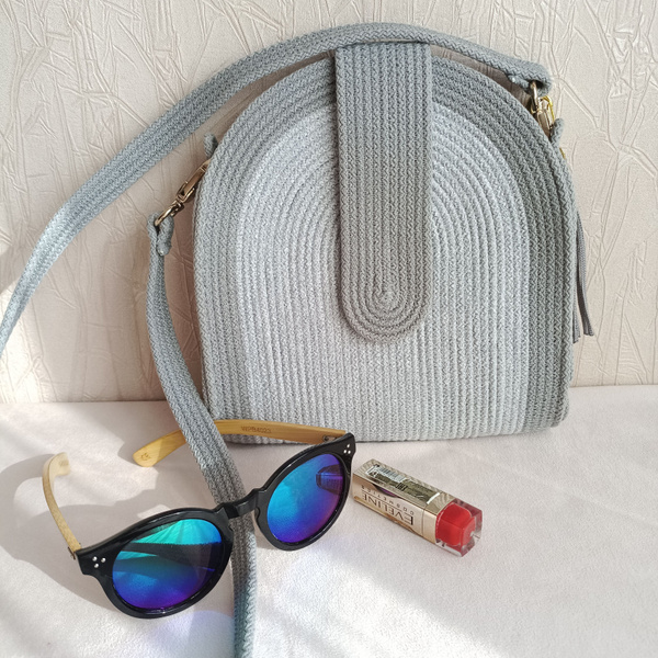 Сумка женская через плечо плетеная ручной работы. Небольшая женская ...