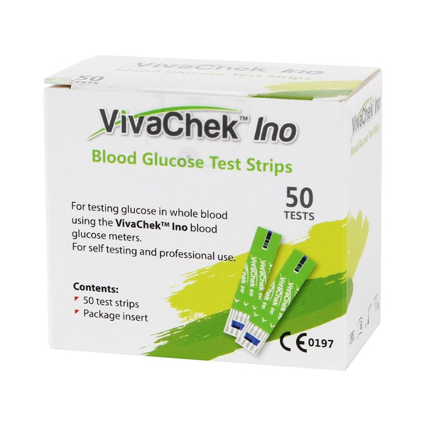 VIVACHEK Тест полоски на глюкометр Ino 50шт - купить с доставкой по ...