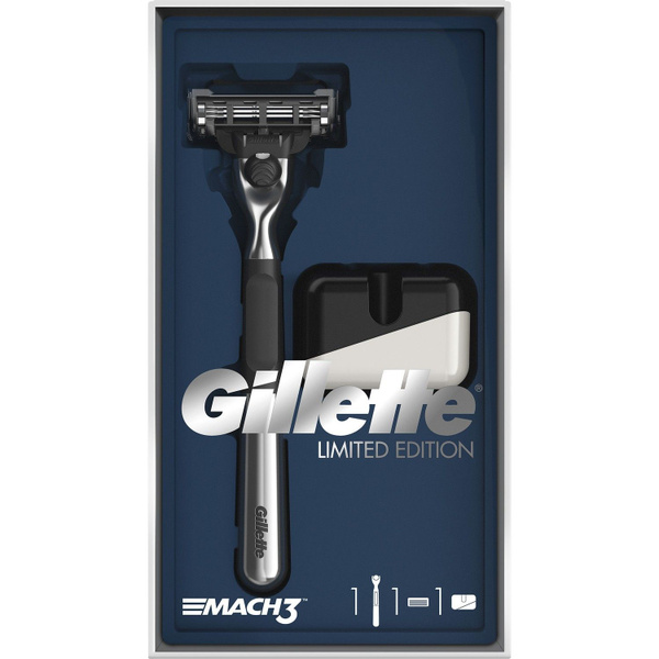 Бритва Gillette Mach3 специальной серии с хромированным покрытием ...