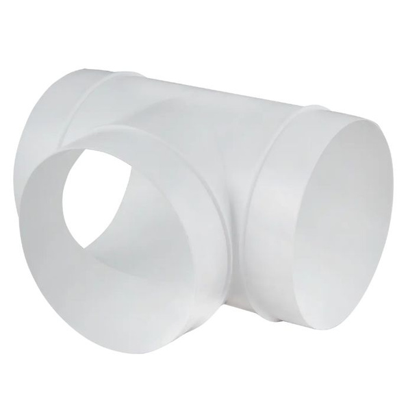 Тройник для круглых воздуховодов Equation D125 мм пластик - купить по ...
