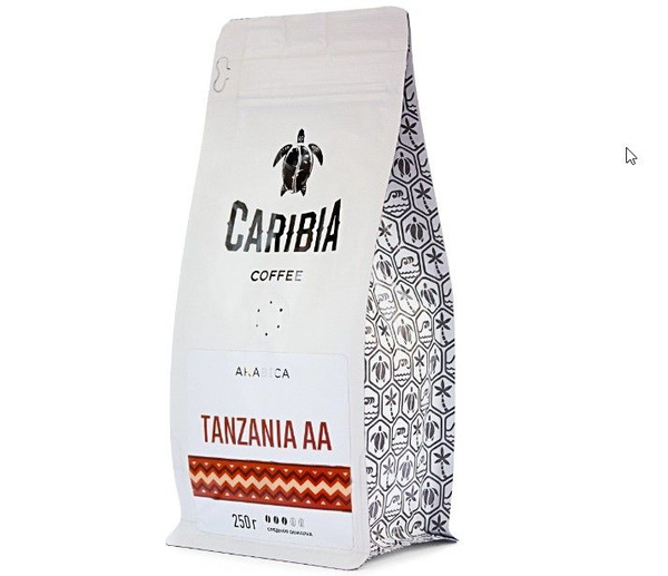Кофе зерновой Caribia Tanzania AA - купить с доставкой по выгодным ...