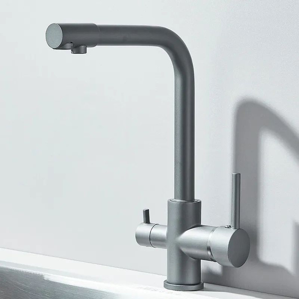 Смеситель для кухонной мойки под фильтр с краном для питьевой воды ...