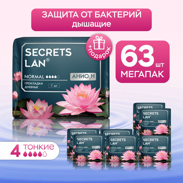 Прокладки женские дневные дышащие 4 капли АНИОНЫ 63 шт. - купить с ...