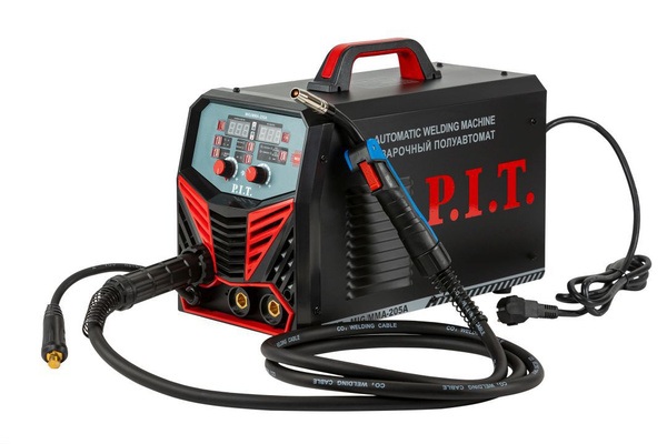 P.I.T. Сварочный полуавтомат без газа / с газом 4 в 1 (205 А, 5800 Вт ...