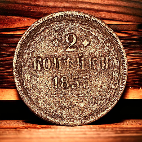 Монета Российская Империя 2 копейки 1855 года. Александр II - купить в ...