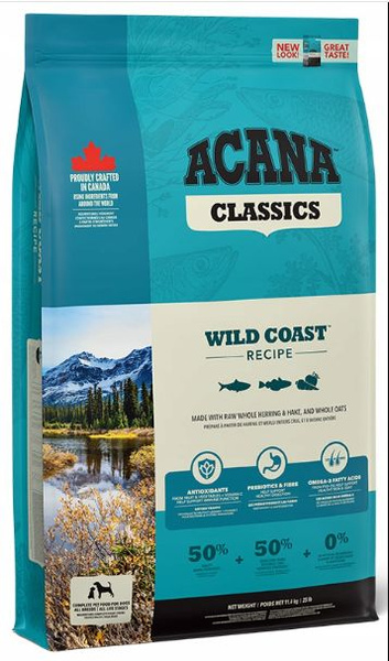 Wild Coast сухой корм для собак всех пород и возрастов с рыбой и овсом ...