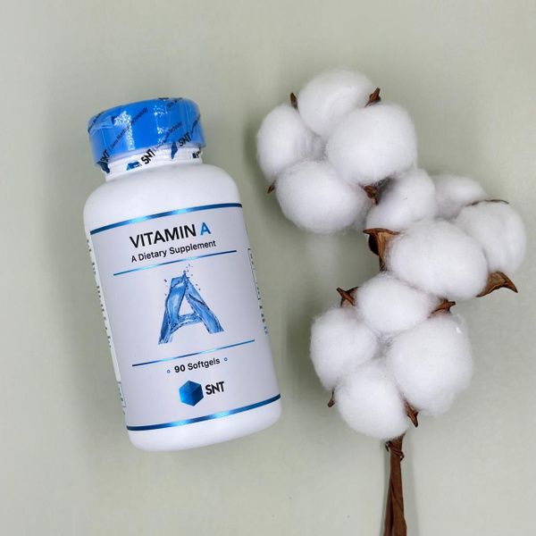 SNT Vitamin A 10000 IU 90 Softgels, СНТ Витамин А 10000 МЕ 90 Софтгелей ...