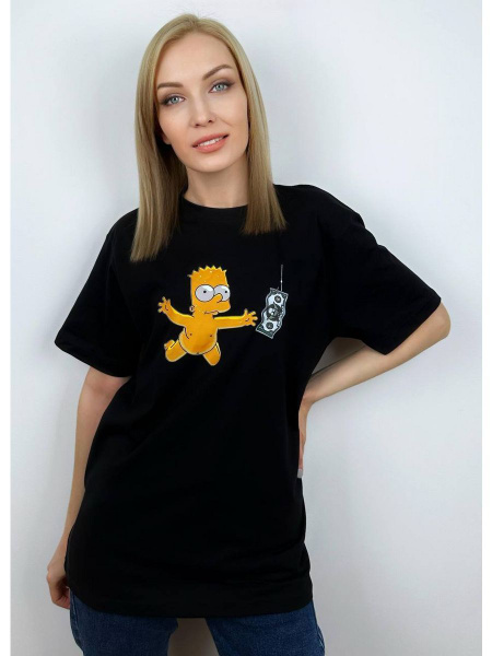 Футболка Я В Теме, размер 46, цвет черный, 75% хлопок, 25% полиэстер ...