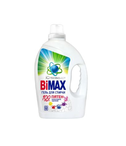 Гель для стирки BiMax концентрат отстирывает 100 пятен 2,6 л - купить с ...