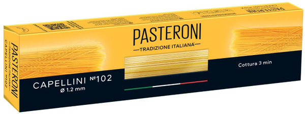 Макароны Pasteroni Капеллини №102 400г - купить с доставкой по выгодным ...