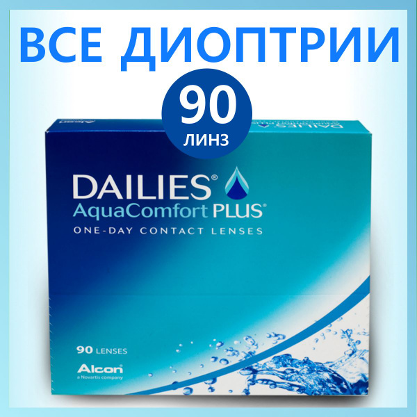 Контактные линзы Alcon Dailies Aquacomfort Plus / Линзы Alcon ...