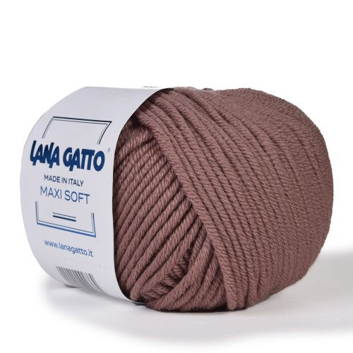 Пряжа Lana Gatto - Maxi Soft (14624-какао), 90м/50г, 2 шт. (Лана Гатто ...