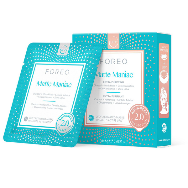 FOREO Очищающая маска для лица для жирной кожи Matte Maniac для UFO ...