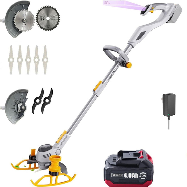 триммер аккумуляторный садовый электрический для травы мощный ...