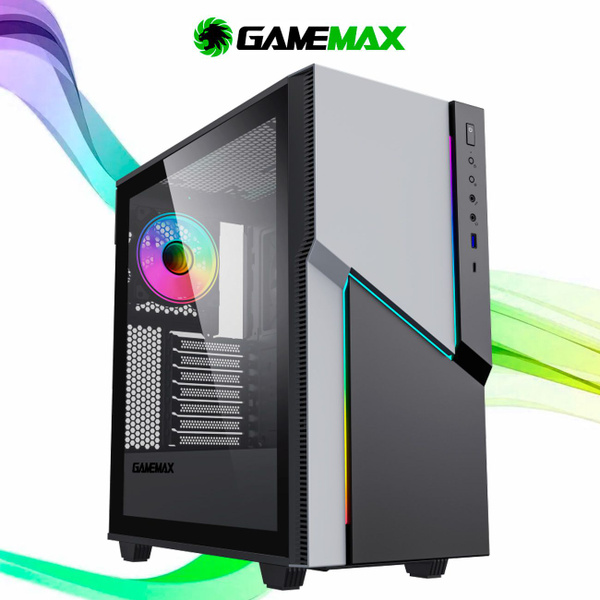 Корпус GAMEMAX ZORRO BLACK без БП (Черный Midi-Tower Е-АТХ (282*305 мм ...