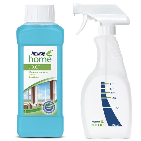 Жидкость Amway L.O.C. для мытья стекол + Пистолет-распылитель - купить ...