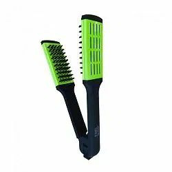 Расческа зажимная Keratin Tools зеленая для кератинового выпрямления ...