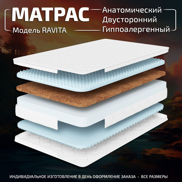 Матрас GODREST Аскона, Беспружинный, 120 - купить по выгодной цене в ...