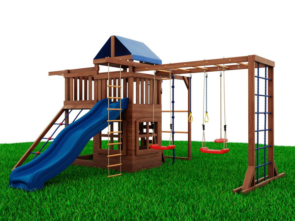 Детская площадка для улицы и дачи Timber Fort A19. Детская игровая ...