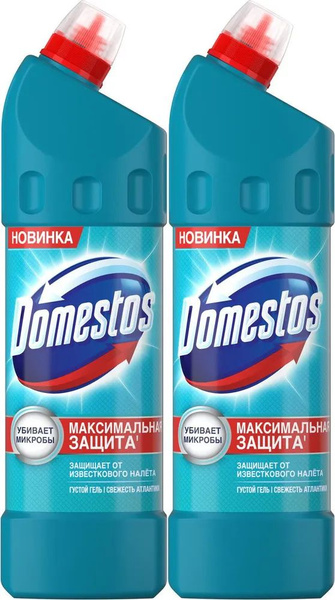 Чистящее средство для туалета Domestos Свежесть атлантики 1 л (2 штук ...