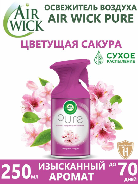 Аэрозоль-освежитель воздуха Air Wick Pure Цветущая сакура 250 мл ...