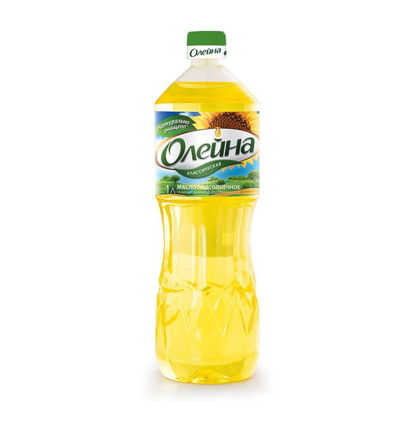 Масло подсолнечное "Олейна" 1 л, Россия - купить с доставкой по ...